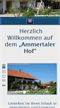 Mobile Screenshot of ammertalerhof.de