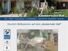 Tablet Screenshot of ammertalerhof.de